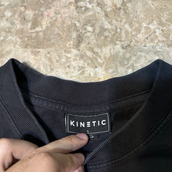 Kinetic Kings Shirt Mens Large Black Broken Hearts Graphic Oversized Pump Cover - Picture 3 of 11